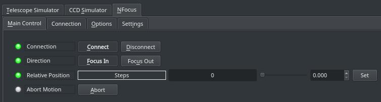 nFocus Control Panel