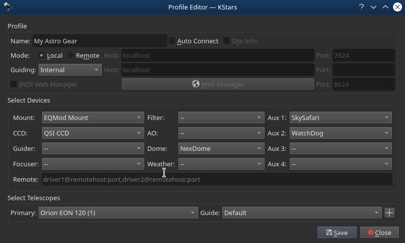 Equipment Profile