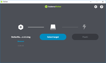balenaEtcher select target